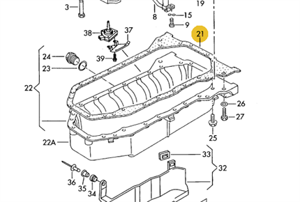 074103609H Junta Cárter Aceite