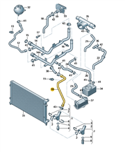 Manguito inferior radiador 1K0121086AN