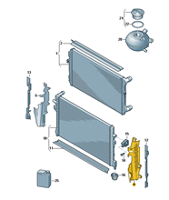Conducción de Aire izquierda 5G0121283AD