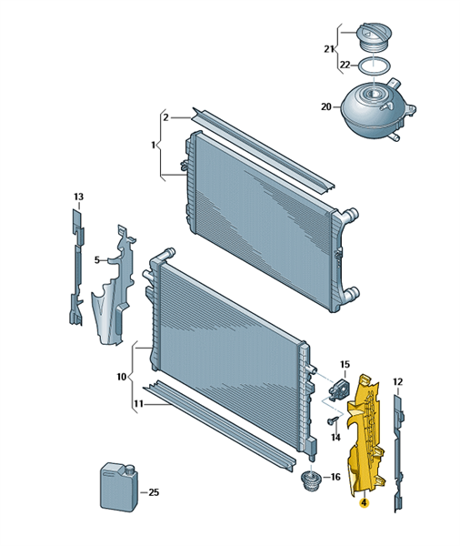 Conducción de Aire izquierda 5G0121283AD