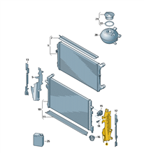 Conducción de aire izquierda 5G0121283AE