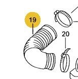 Tubo union Seat Ibiza Polo, Leon, Caddy 6K0129684E