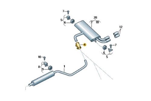 Abrazadera escape 1K0253141R