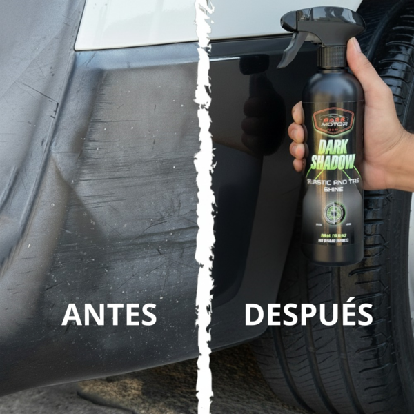 Abrillantador Hidratador Plásticos y Neumáticos BassMotor Dark Shadow 500ml | Restaurador de Gomas y Molduras Exterior Interior (3)