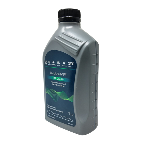 Aceite 0W20 Volkswagen 1L - VW 508.00/VW 509.00- Original VW- Long life-Aceite de alta calidad (1)