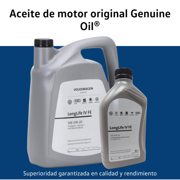 Aceite 0W20 Volkswagen 1L - VW 508.00/VW 509.00- Original VW- Long life-Aceite de alta calidad (5)