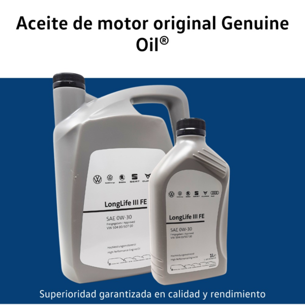 Aceite 0W30 original grupo VAG 5L para Audi, Seat, Volkswagen, Cupra o Skoda (11)