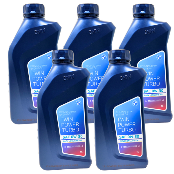 Aceite BMW Original TwinPower Turbo 0W30 LL04 1L ACEA C3 Pack x5 | Aceite Motor BMW 0W30 Longlife 04 | BMW TwinPower Aceite