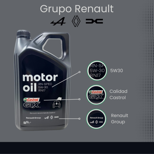 Aceite original Renault Castrol 5W30 GTX RN17 (4)