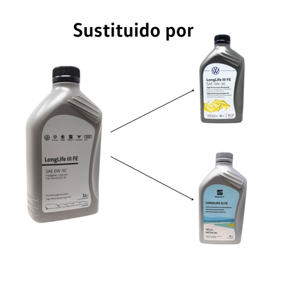 Aceite Volkswagen 0W30 1L Original - VW 504.00 y VW 507.00 - Long Life para Mayor Duración del Motor