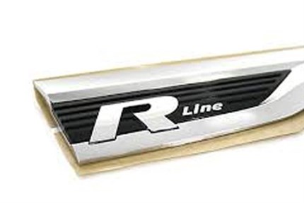 Adhesivo aletas R-line Tiguan 2017 MK2. Anagrama lado derecho.