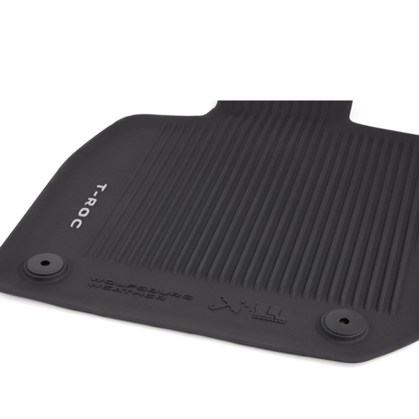 Alfombrillas de Goma Originales Volkswagen T-Roc a partir 2026 | Ref. 2GV06150082V | Juego Completo Delanteras y Traseras (2)
