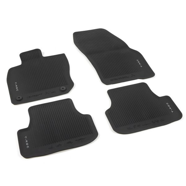 Alfombrillas de Goma Originales Volkswagen T-Roc a partir 2026 | Ref. 2GV06150082V | Juego Completo Delanteras y Traseras