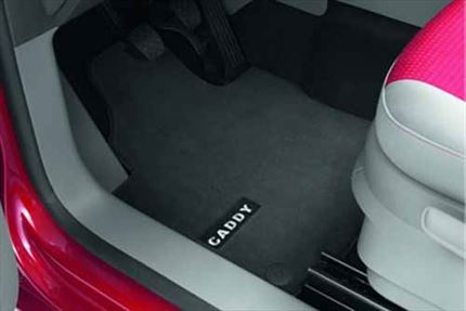 Alfombrillas delanteras textiles PREMIUM para Caddy.