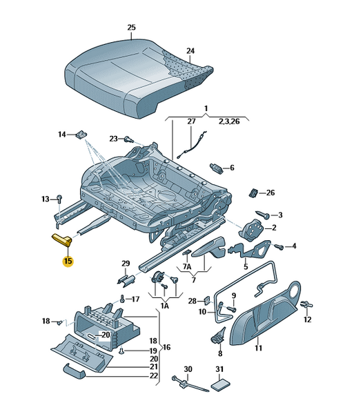 ASA REGULACION ASIENTO IZQ