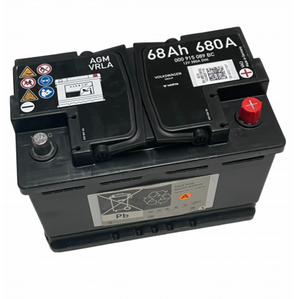Batería de arranque Original Grupo VAG 68aH AGM - Bateria para coches con sistema start-stop
