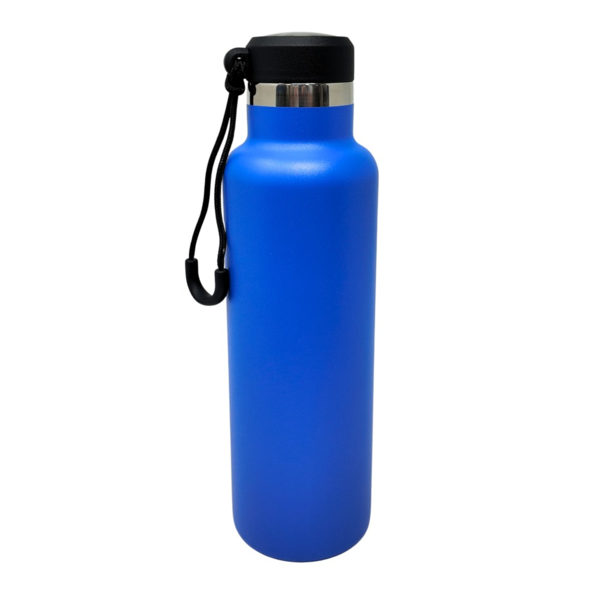 Botella Volkswagen R | azul 600 ml, acero inoxidable, doble pared (3B4069601287) (1)