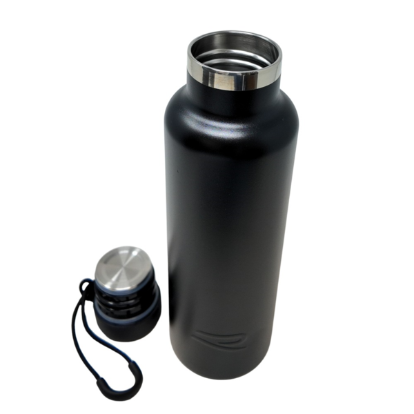 Botella Volkswagen R | negra 600 ml, acero inoxidable, doble pared (3B4069601041) (2)