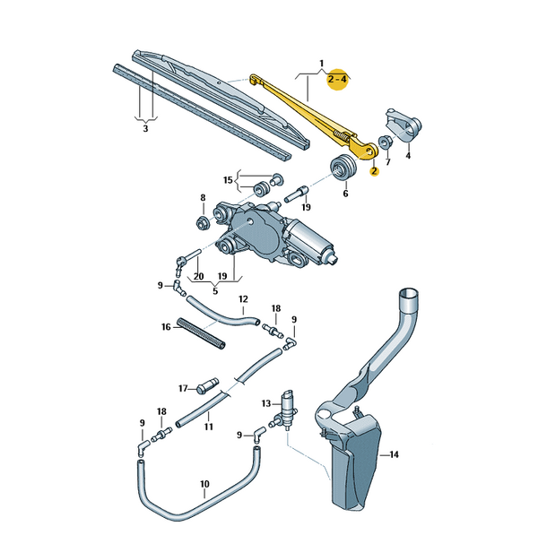 Brazo de limpia SEAT