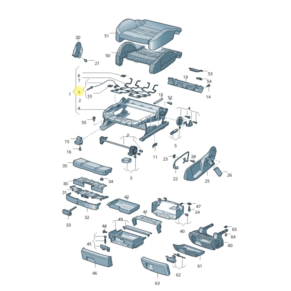 Cable Bowden Original VAG Audi A4 / VW Touareg 8E0881271A (1)