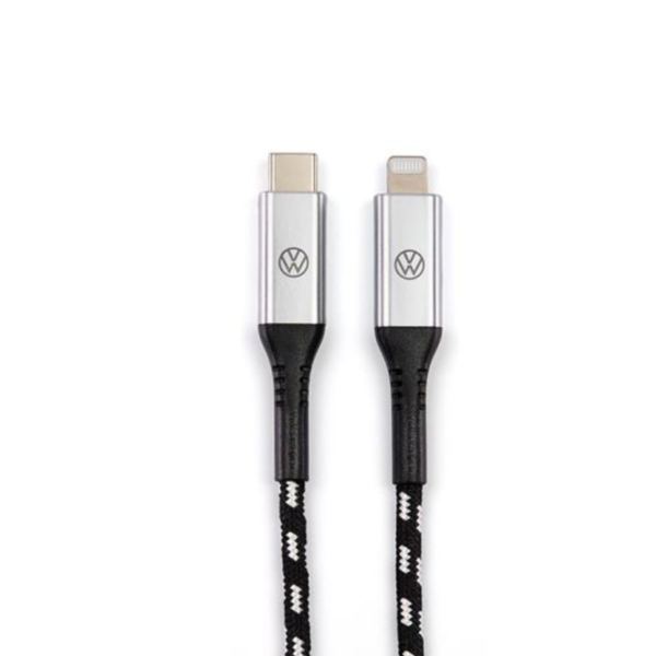 Cable USB-C a Apple Lightning original Volkswagen 000051446CA (2)