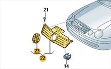 Calandra color negro satinado Polo VW