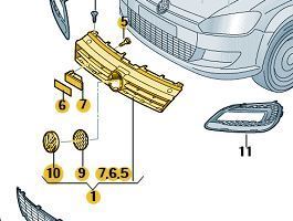 Calandra para vehículos con aire acondicionado