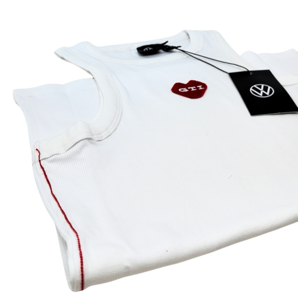 Camiseta GTI blanca sin mangas Volkswagen | 100% algodón (3A4084212A084) (3)