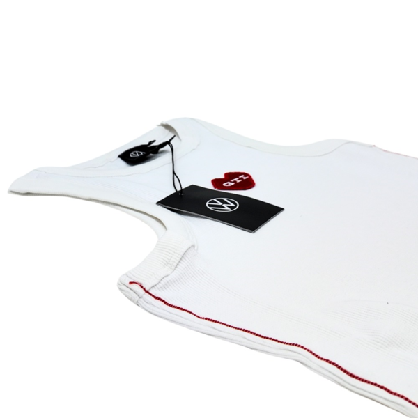 Camiseta GTI blanca sin mangas Volkswagen | 100% algodón (3A4084212A084) (4)