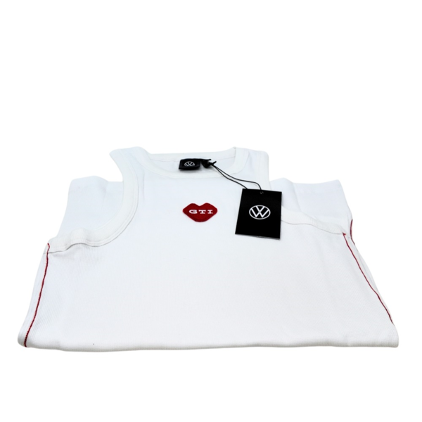 Camiseta GTI blanca sin mangas Volkswagen | 100% algodón (3A4084212A084) (2)