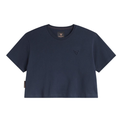 Camiseta mujer de manga corta con el estampado en relieve Cupra