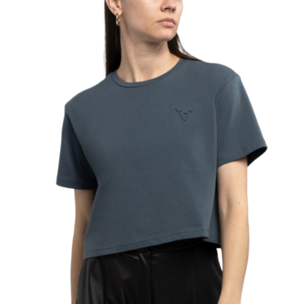 Camiseta mujer de manga corta con el estampado en relieve Cupra