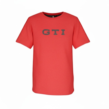 Camiseta Volkswagen GTI Roja Clásica Unisex | Colección Oficial GTI | Logo GTI Reflectante Impreso en el Pecho