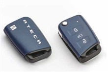 Carcasa decorativa llave Seat Ateca diseño Connect blue