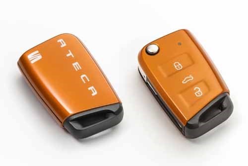 Carcasa decorativa llave Seat Ateca diseño Samoa Orange