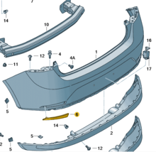 Catadióptrico Trasero izquierdo Ibiza o ibiza ST del 2009-2012