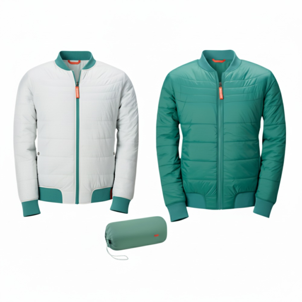 Chaqueta reversible hombre Volkswagen ID BUZZ Azul Petróleo / Gris Claro