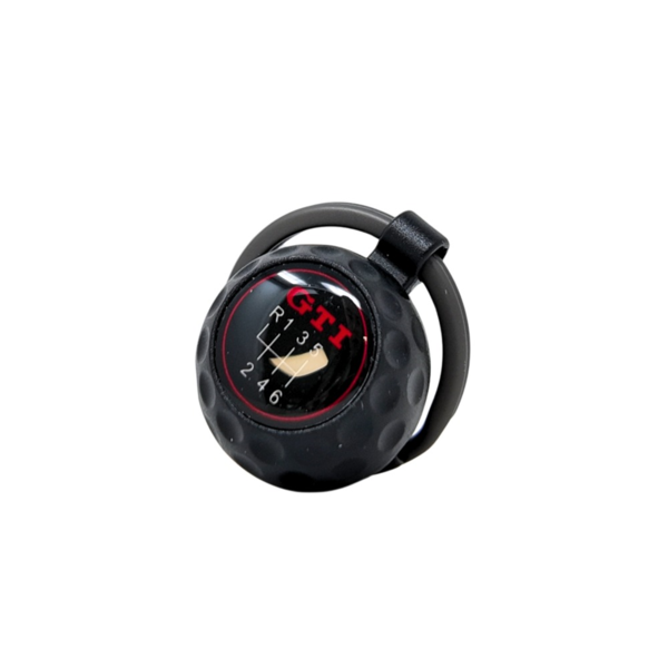 Colgador GTI Volkswagen | aspecto bola de golf, negro/rojo, metal, 155 mm (3A5087010) (1)