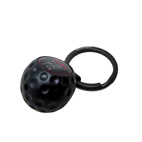 Colgador GTI Volkswagen | aspecto bola de golf, negro/rojo, metal, 155 mm (3A5087010) (2)