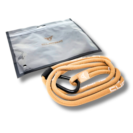 Cordón llavero CUPRA Tobacco marrón mosquetón (6H2087610AOBQ)