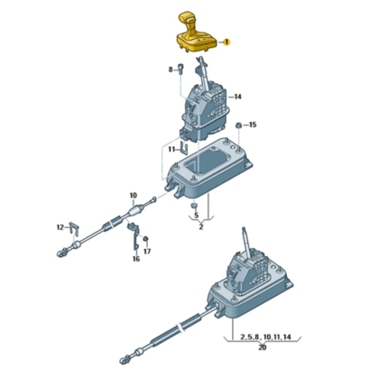 Cubierta para Palanca de Cambios Automática Original Seat Ibiza 2013-2015 6J1713203LCWS | Embellecedor OEM Selector Automático Caja DSG/Tiptronic | Repuesto Interior Seat de Ajuste Perfecto | Sustitución Fácil y Material Premium | Compatible con Ibiza 6J