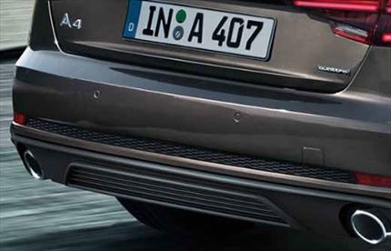 Difusor trasero Para vehículos con tubo de escape simple izquierdo/derecho, negro mate