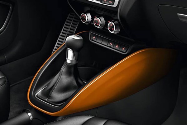 Embellecedor consola central A1 Naranja Samoa metalizado