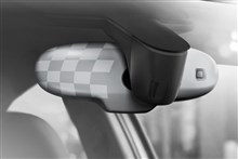 Embellecedor del retrovisor interior A1 Negro brillante/Cuadros