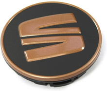 Kit 4 Embellecedores de Llanta de Aleación SEAT CUPRA | Negro y Cobre