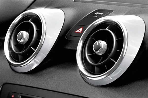 Embellecedores difusores de aire A1 Blanco glaciar metalizado