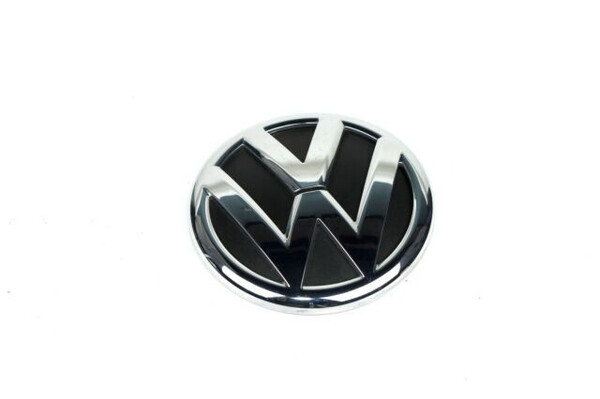 EMBLEMA ANAGRAMA LOGO VW CROMADO NEGRO DEL PORTÓN TRASERO ORIGINAL VW JETTA IV
