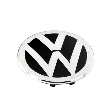 Emblema delantero original Volkswagen Passat negro cromado brillante 3G0853601AJZA | Logo frontal parrilla | Insignia VW OEM | Sustitución estética deportiva | Acabado premium brillo intenso | Repuesto original ajuste perfecto