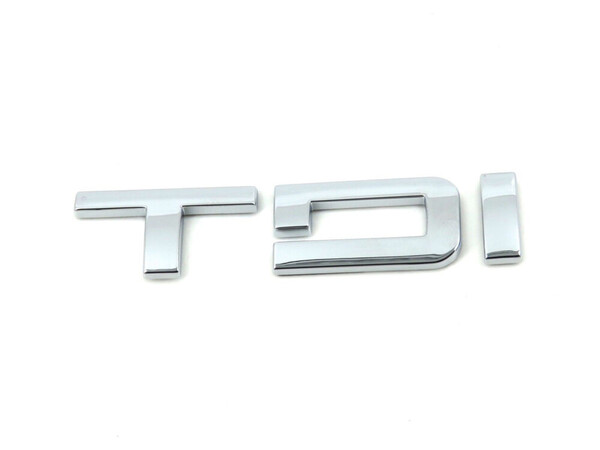 EMBLEMA TUNING LOGOTIPO TDI CROMADO PARA PORTÓN TRASERO ORIGINAL SEAT
