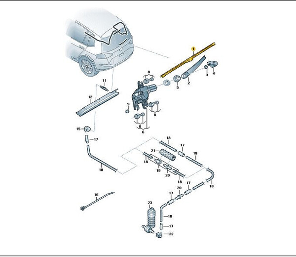 Escobillas Volkswagen Golf Sportsvan 510955427A